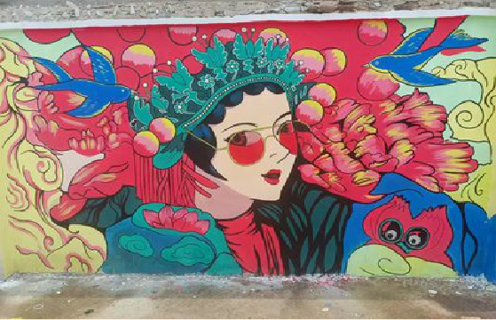 江永墙体彩绘-网红墙