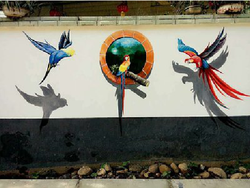 江永视觉错位-3D墙绘设计