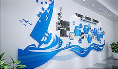 江永海浪主题文化墙如何设计？