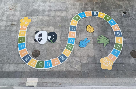 江永地面游戏彩绘